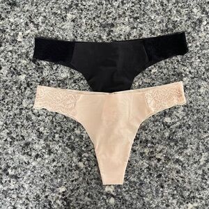 Victoria’s Secret PINK Lace Seamless Thongs